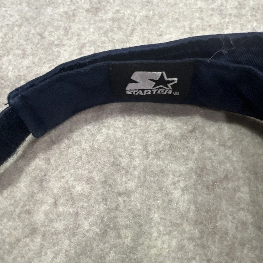 Starter‎ Visor Cap Adjustable Strap Logo Athletic Navy Retro Y2k Fashion - Picture 4 of 7